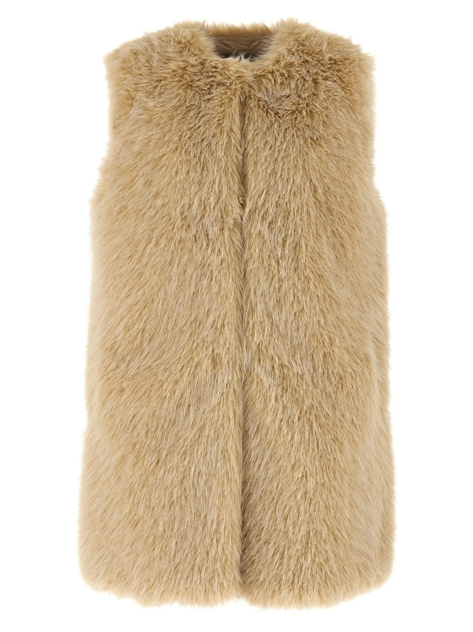 Faux Vest Fur Beige sold by Wanan Luxury