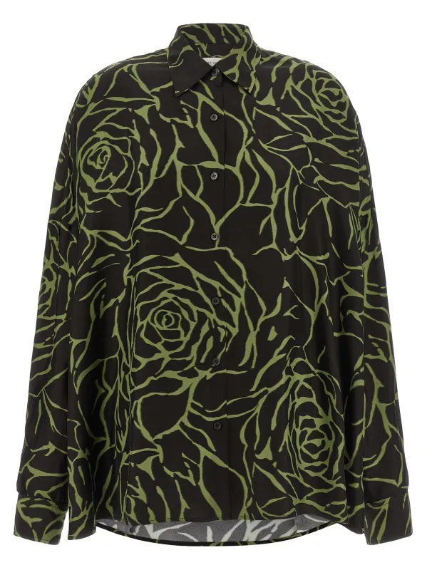 Casia Shirt And Blouse Black made by Wanan Luxury