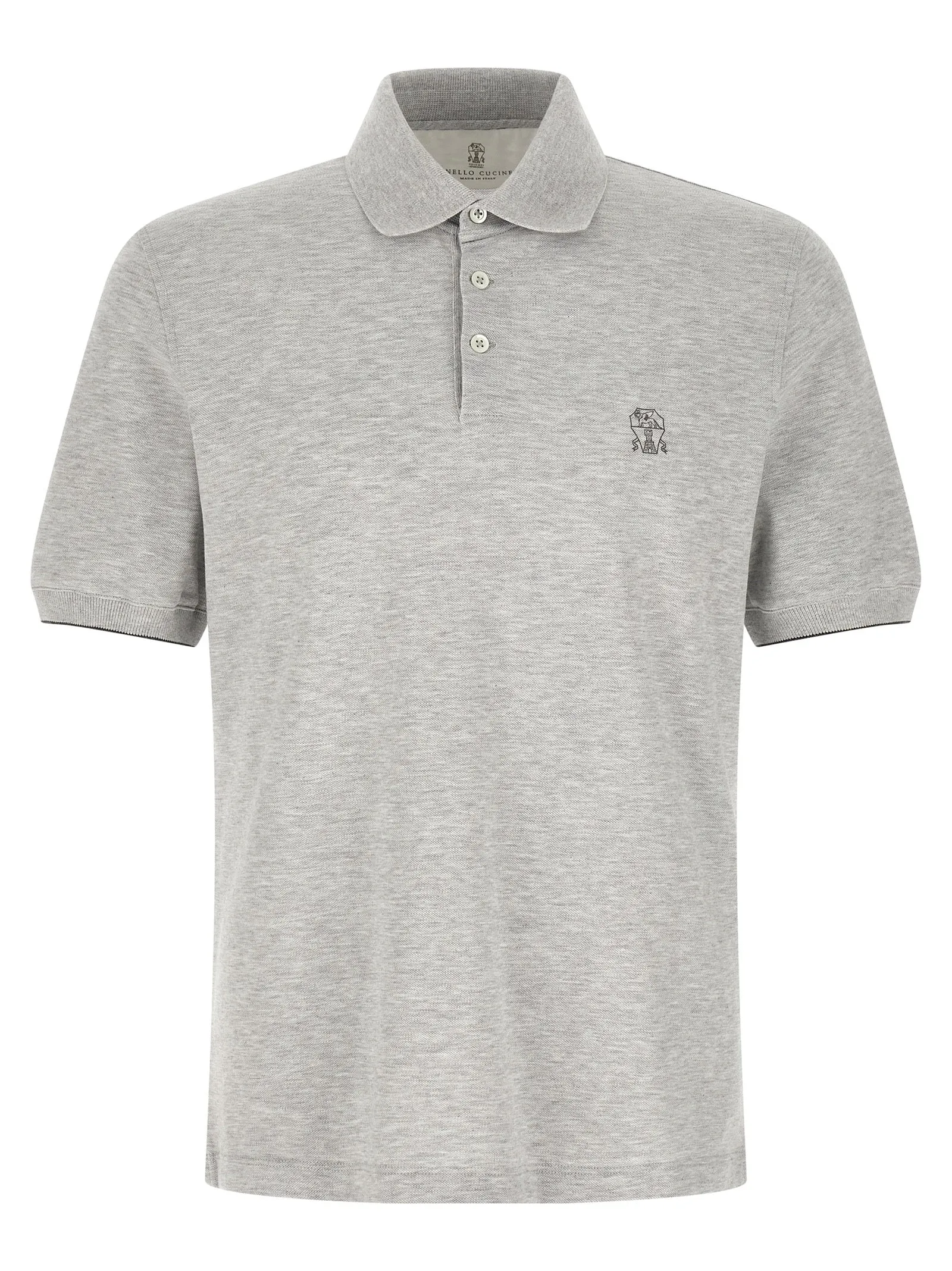 Logo Piqué Shirt Polo Gray sold by Wanan Luxury