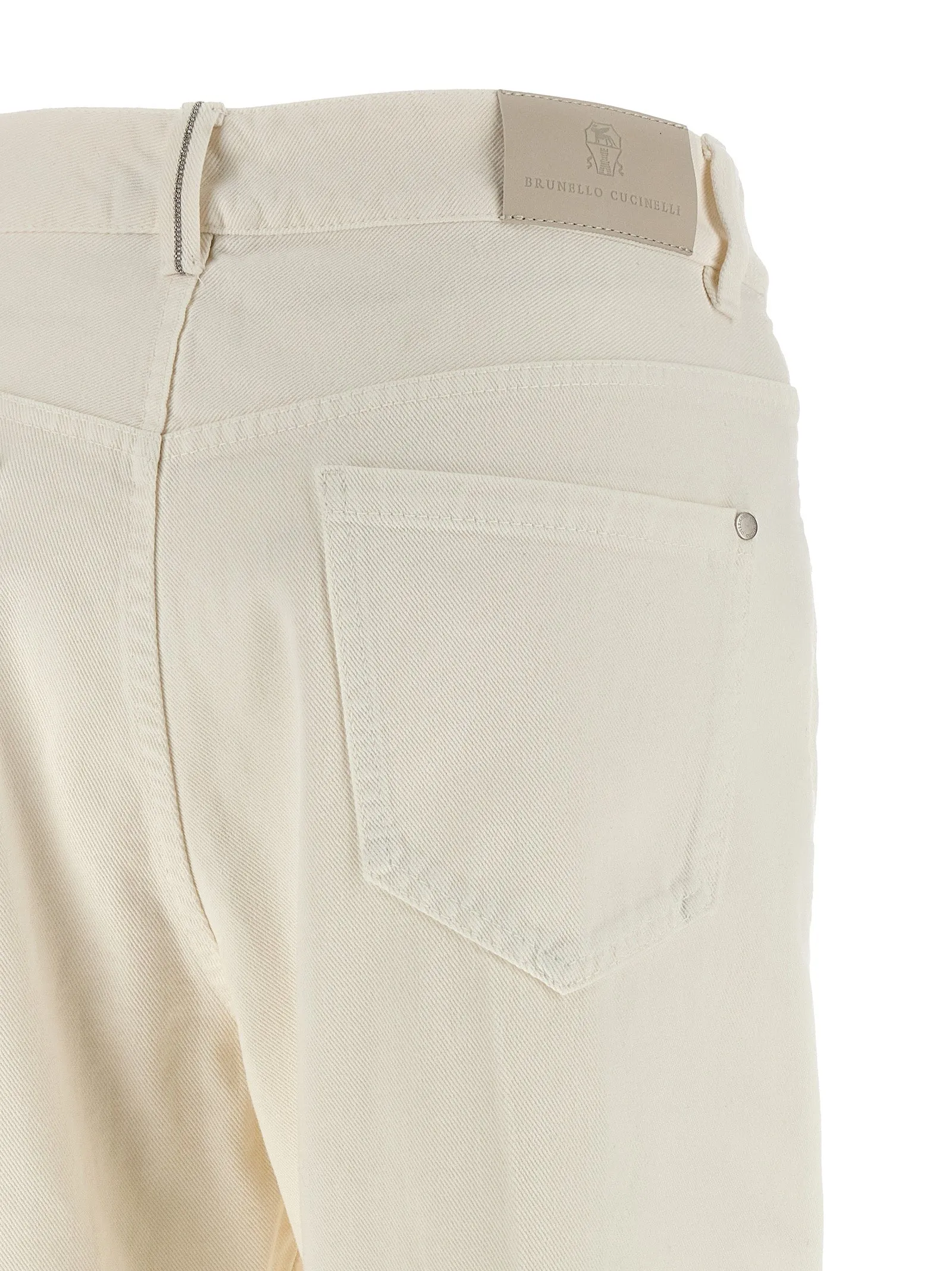 The Contemporary Loose Jeans White sold by Wanan Luxury product image thumbnail 4