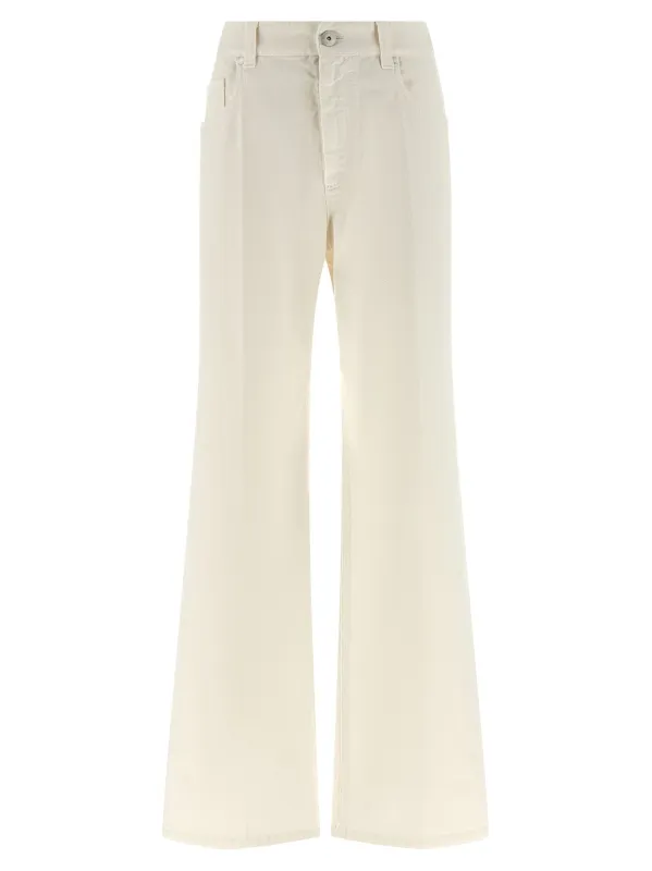 The Contemporary Loose Jeans White sold by Wanan Luxury