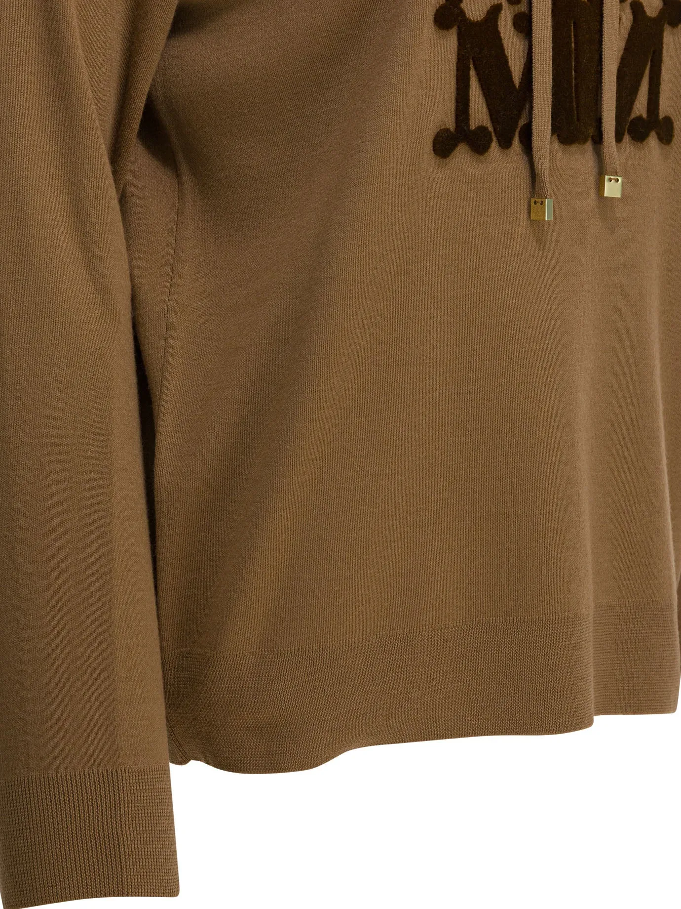 Virgin Wool Hooded Sweater Knitwear Brown sold by Wanan Luxury product image thumbnail 4