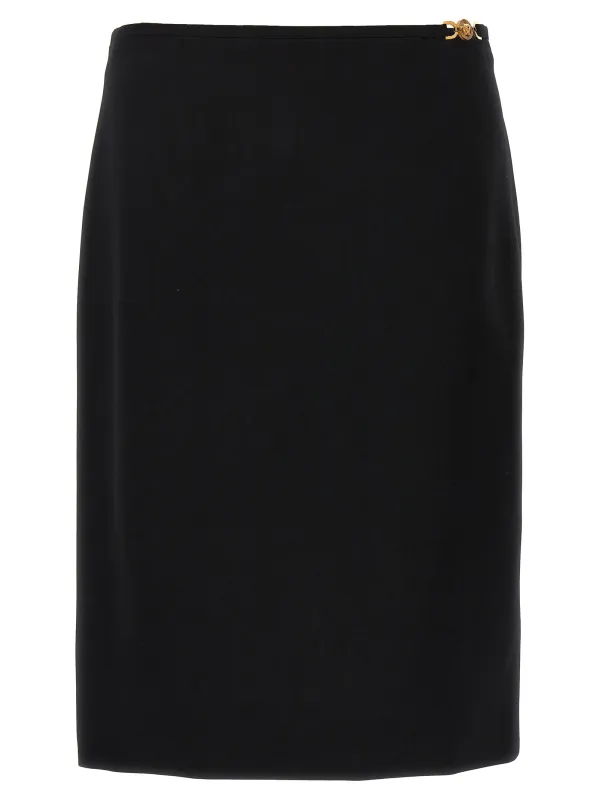 Midi Skirt Skirts Black sold by Wanan Luxury