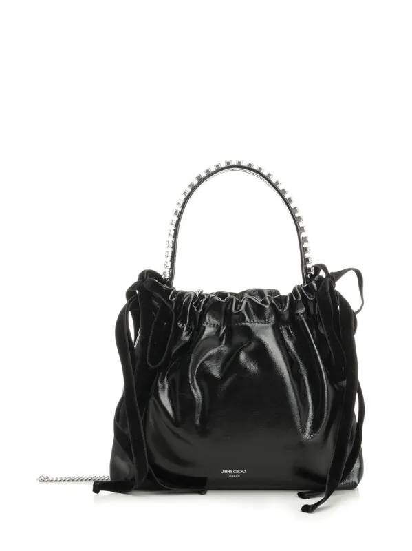 Shiny Leather Drawstring Mini Bag Handbags Black sold by Wanan Luxury