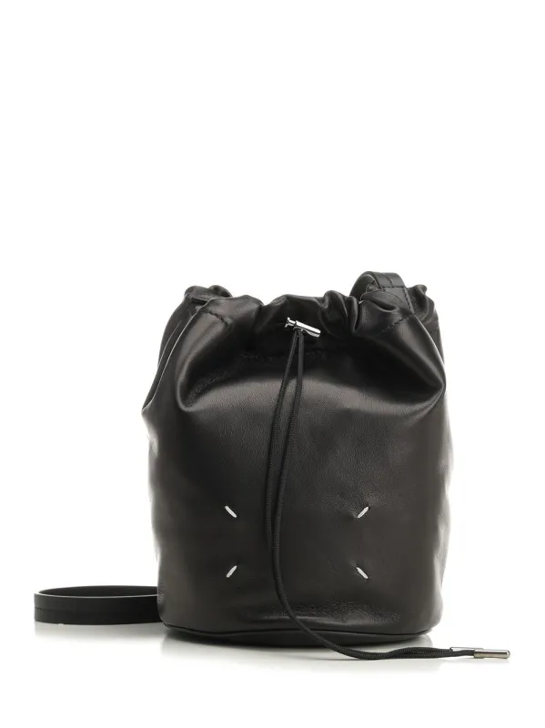 Drawstring Pouch Bag Crossbody Bags Black sold by Wanan Luxury