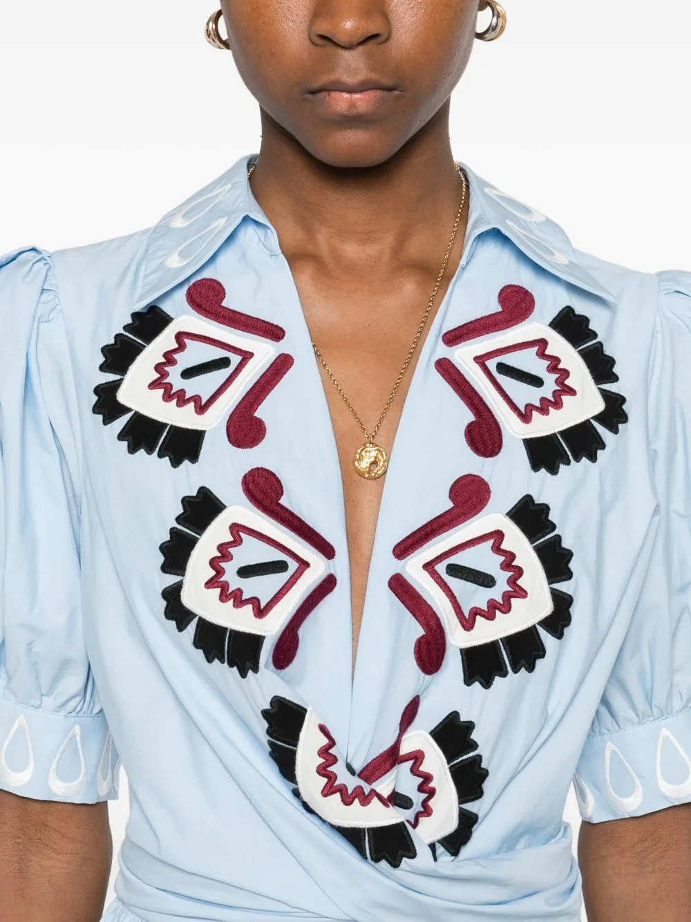 Dresses Blue And Green sold by Wanan Luxury product image thumbnail 4