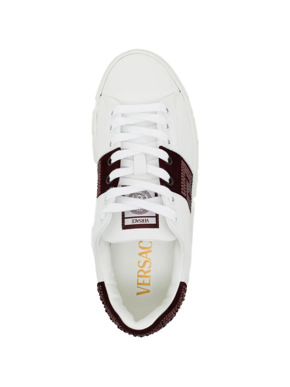 Flat Shoes White Burgundy sold by Wanan Luxury product image thumbnail 2