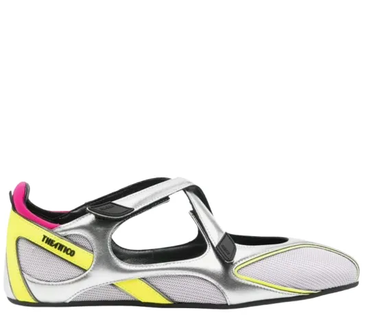 Flat Shoes Silver Holographic sold by Wanan Luxury