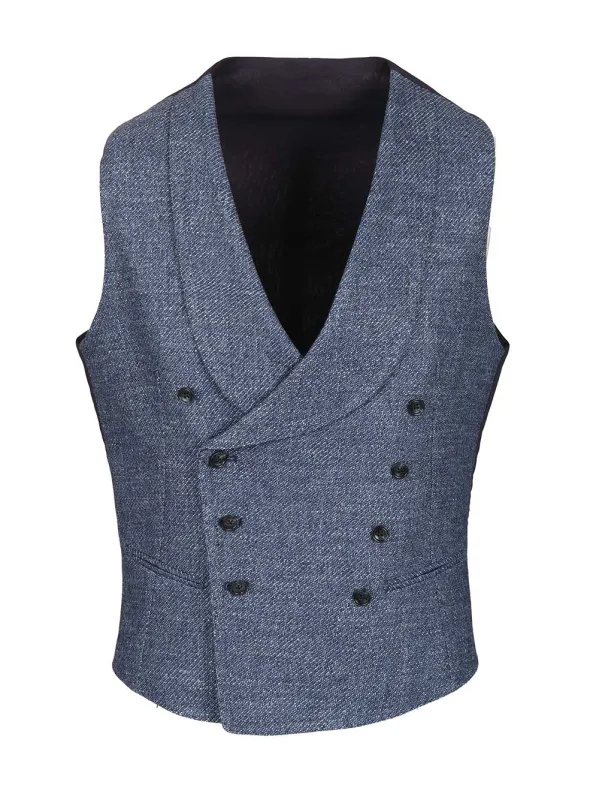 Revival Vest Jackets Light Blue sold by Wanan Luxury