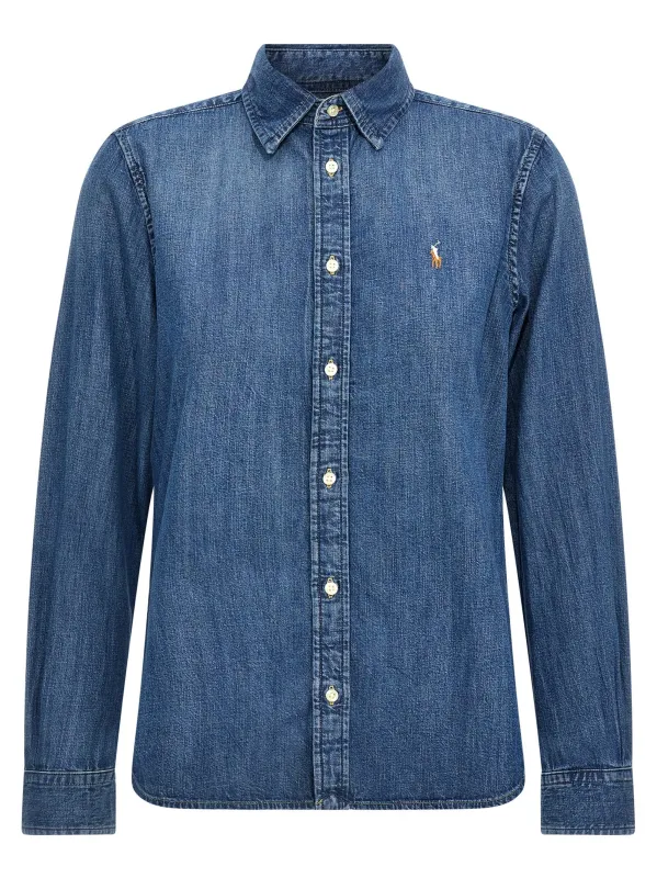 Logo Shirt Shirt And Blouse Blue sold by Wanan Luxury