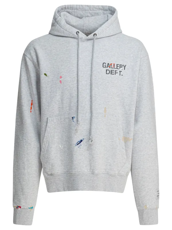 Gd Paint Logo Hoodie Sweatshirts Grey sold by Wanan Luxury