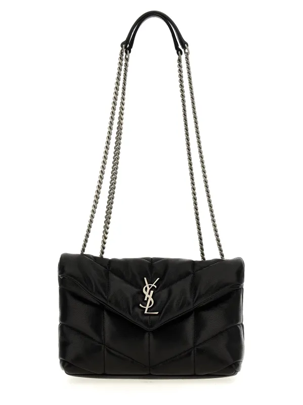 Puffer Toy Shoulder Bags Black made by Yves Saint Laurent