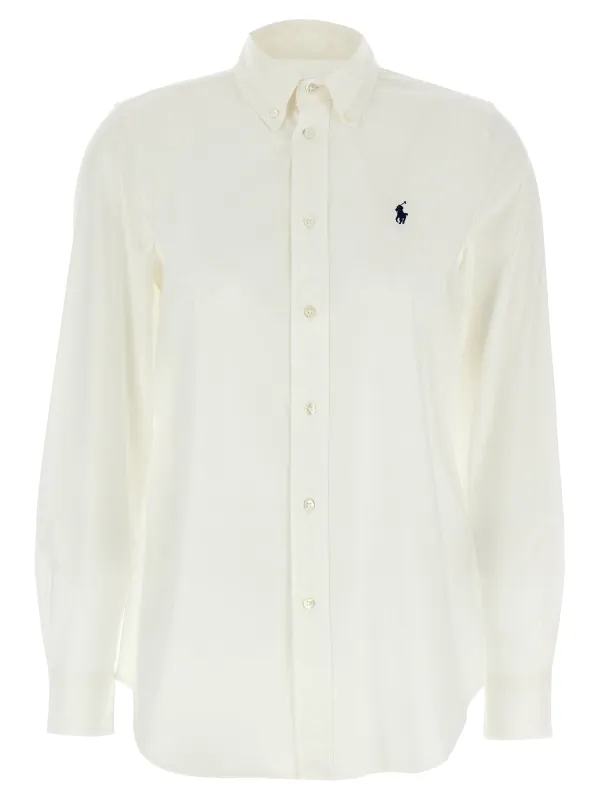Logo Embroidery Shirt Shirt And Blouse White sold by Wanan Luxury