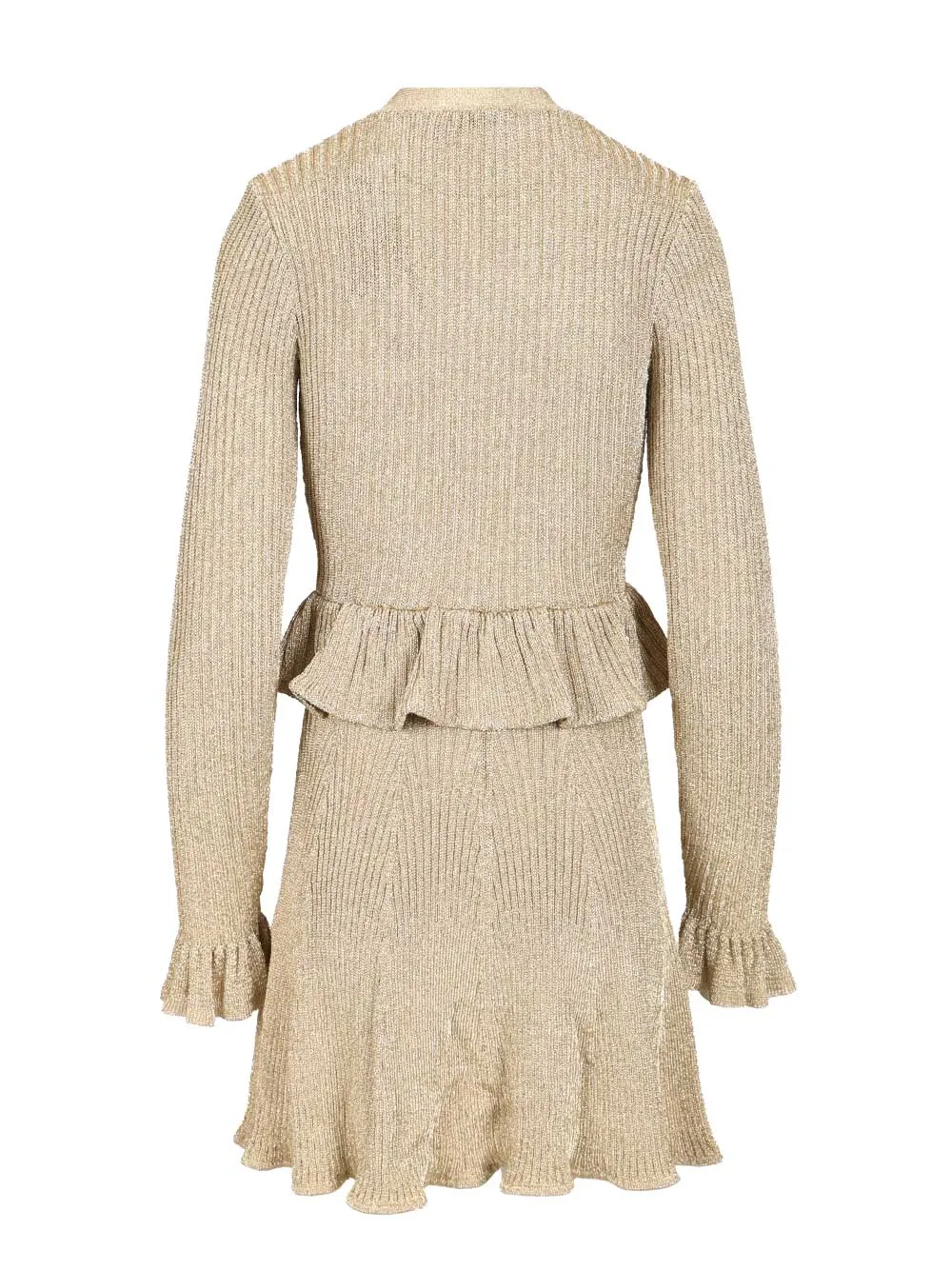 Knitted Mini Dress Dresses Gold sold by Wanan Luxury product image thumbnail 2