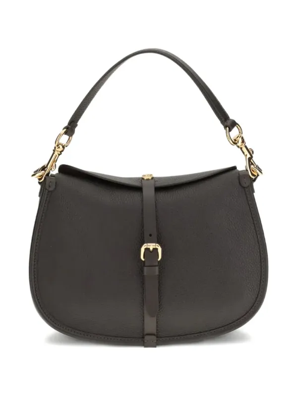 Medium Grained Leather Shoulder Bag With Buckle sold by Wanan Luxury