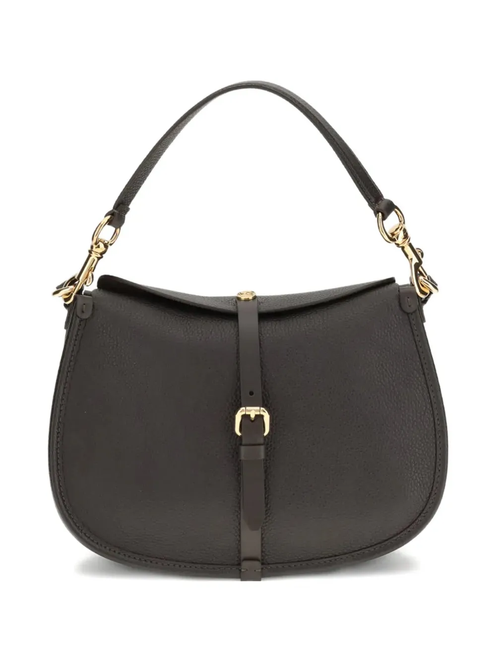 Medium Grained Leather Shoulder Bag With Buckle sold by Wanan Luxury