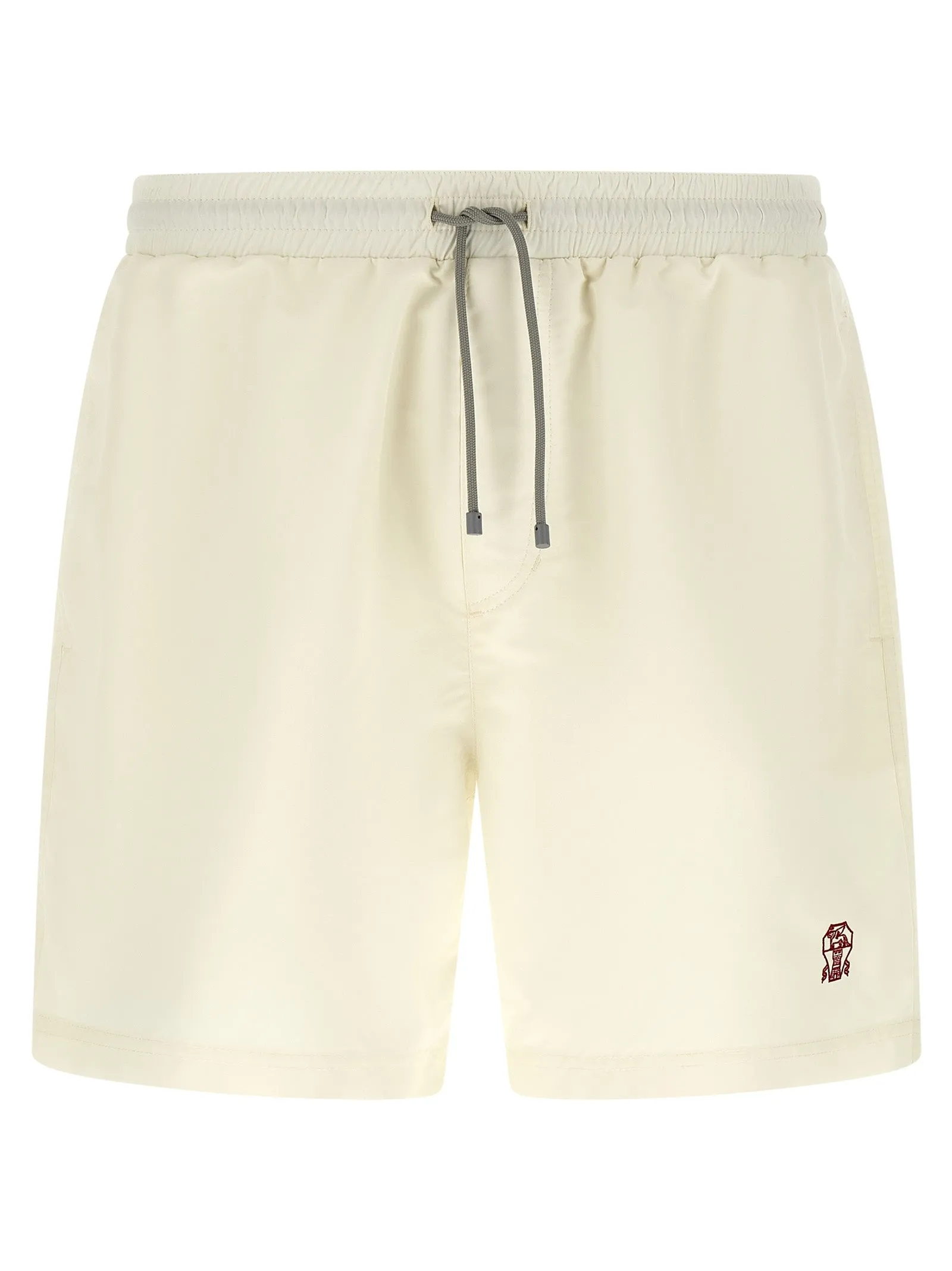 Logo Embroidery Swimsuit Beachwear White sold by Wanan Luxury