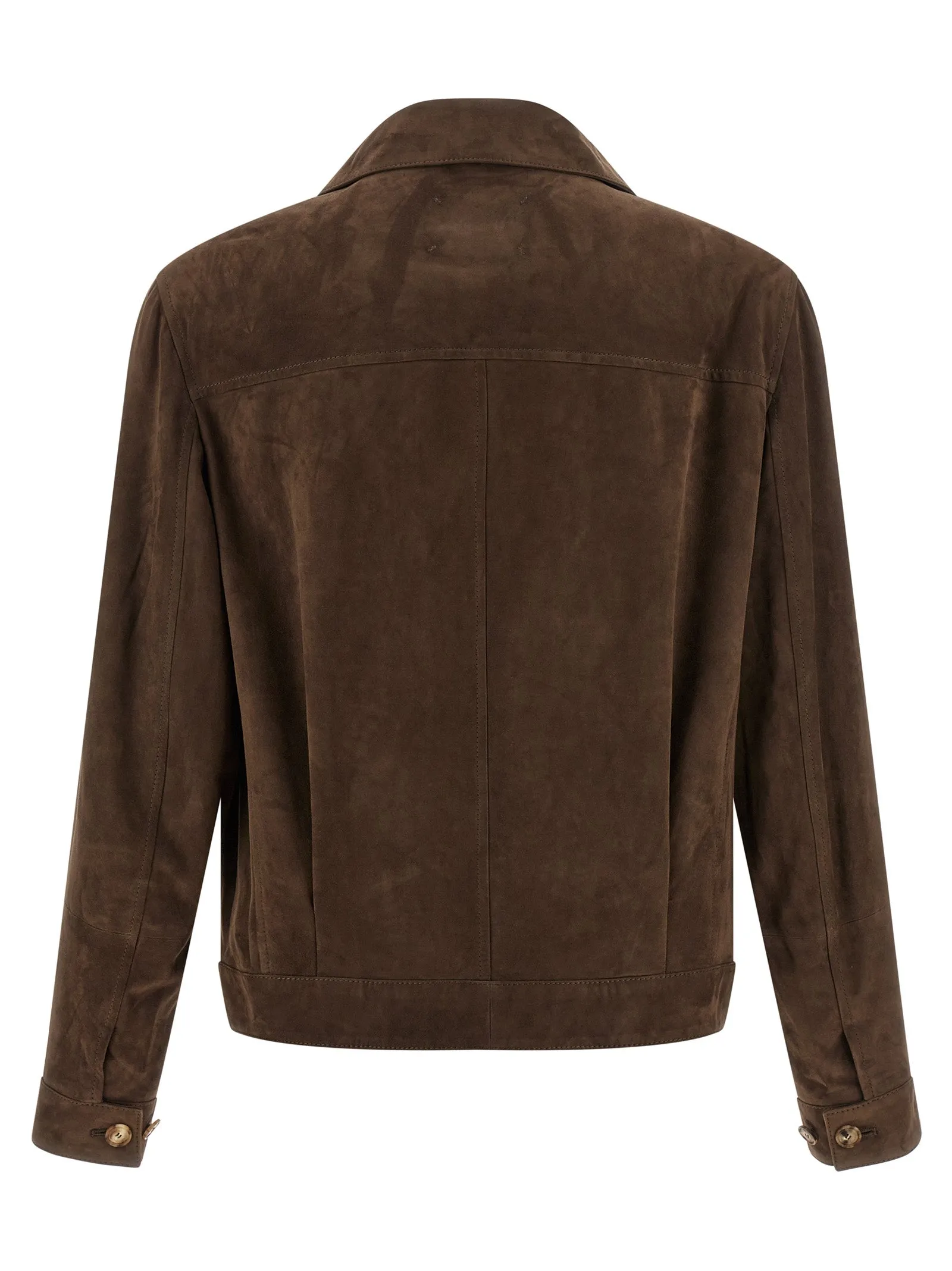 Suede Jacket Puffer Jackets Brown sold by Wanan Luxury product image thumbnail 2