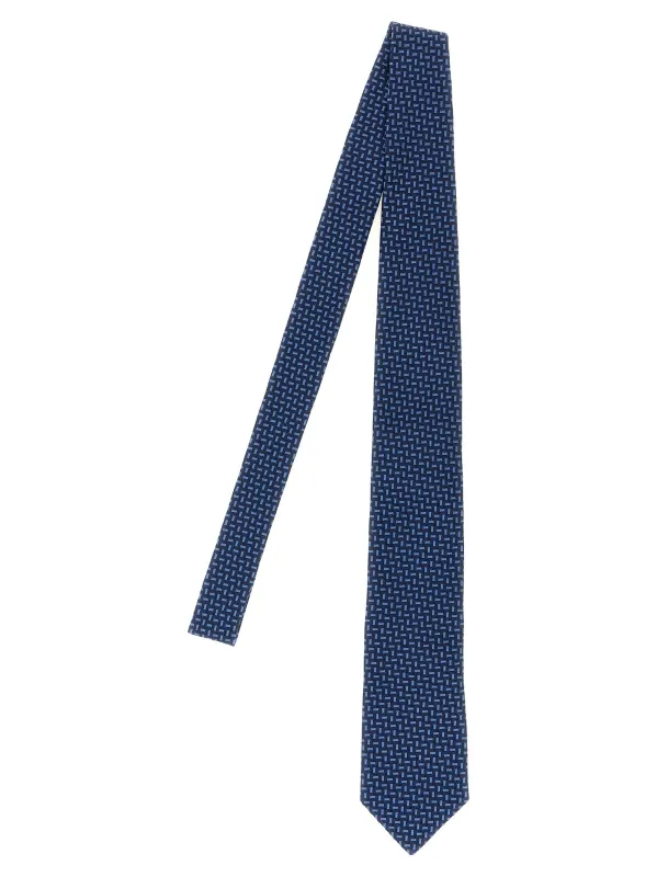 Texture Silk Tie Ties And Papillon Blue sold by Wanan Luxury