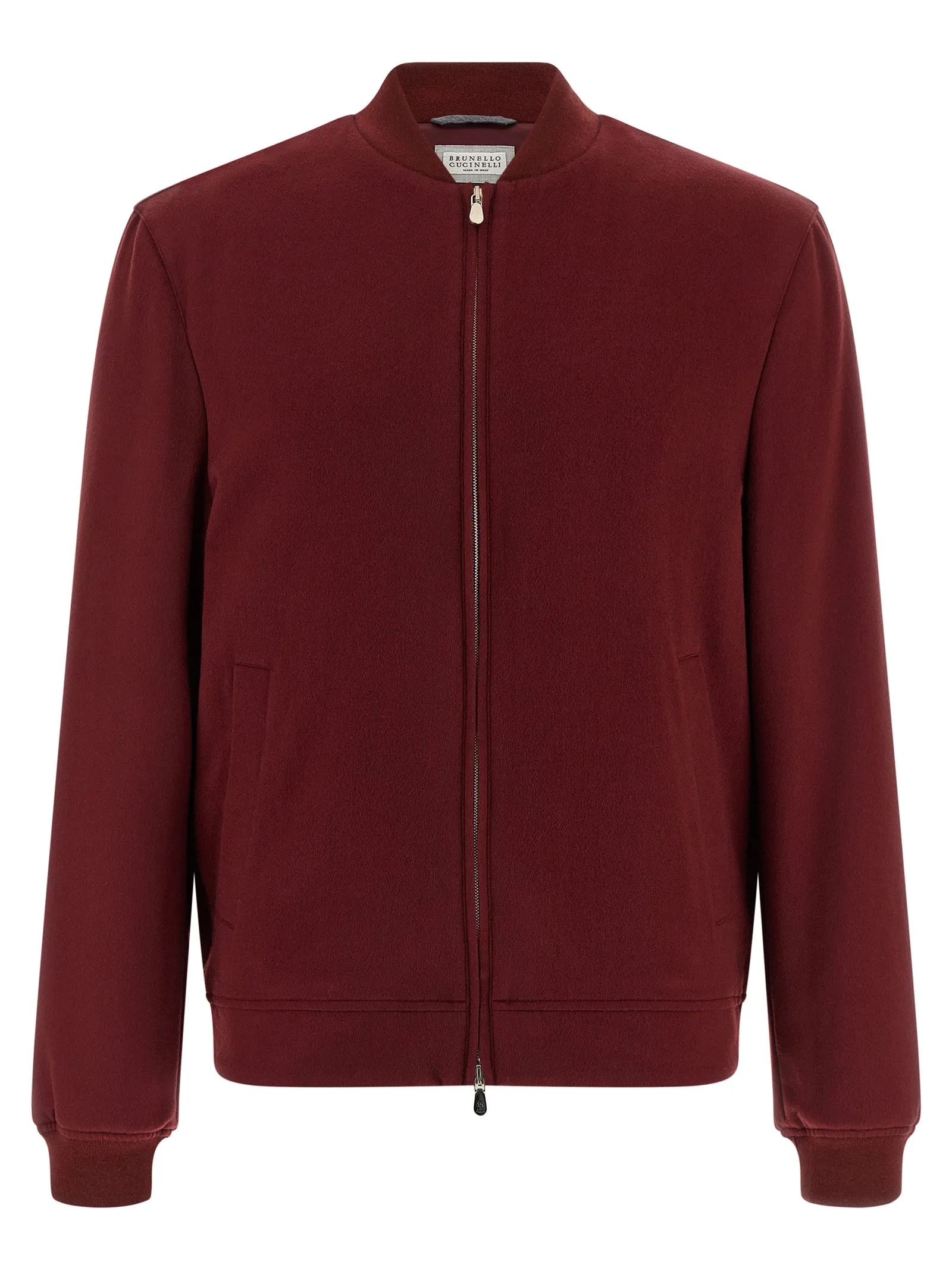 Cashmere Bomber Jacket Puffer Jackets Red sold by Wanan Luxury