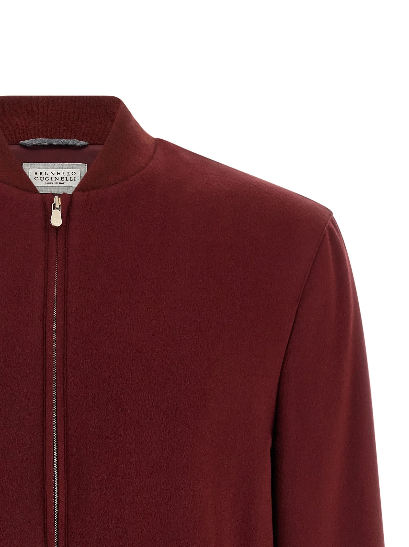 Cashmere Bomber Jacket Puffer Jackets Red sold by Wanan Luxury product image thumbnail 3