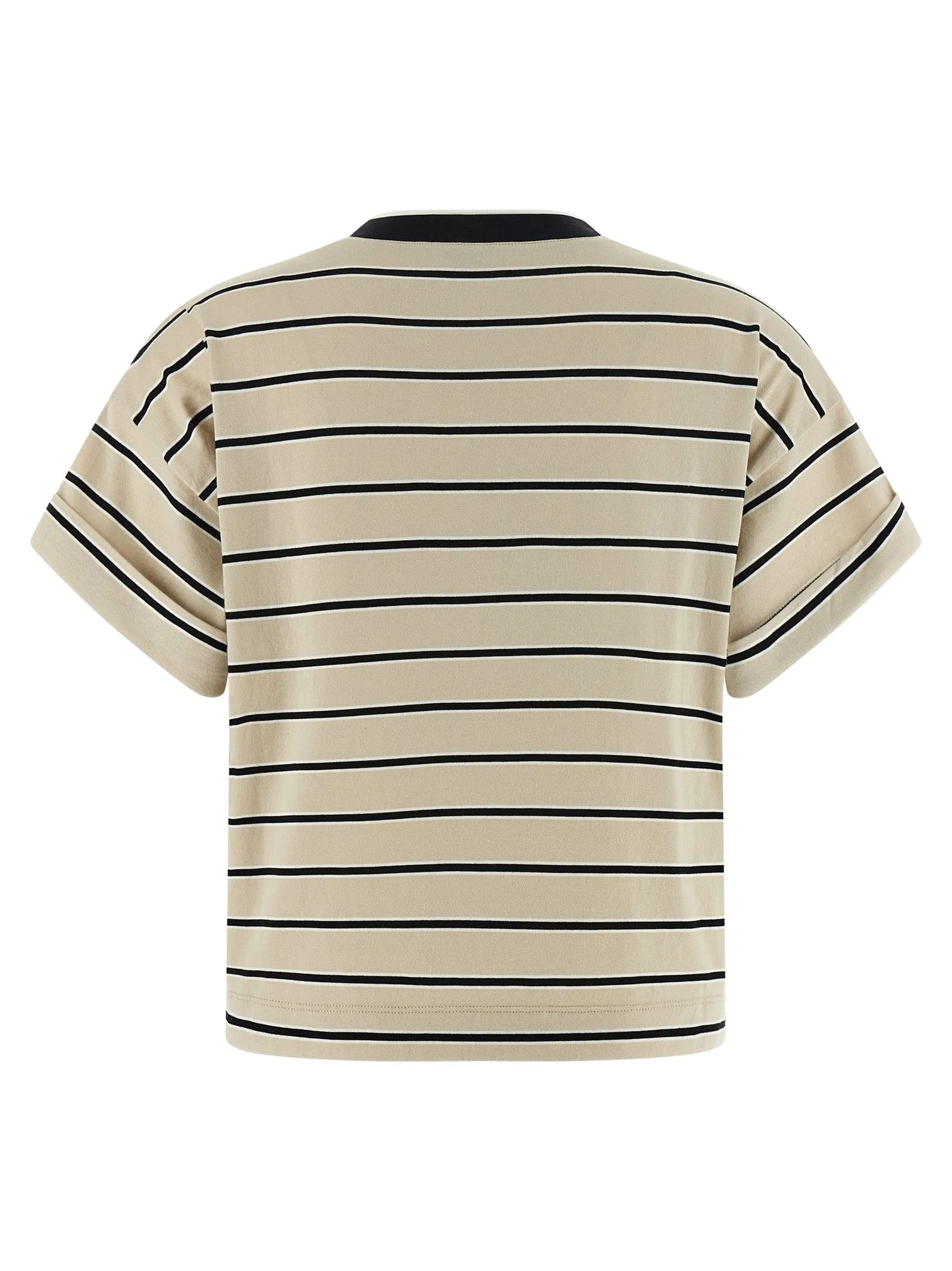 Shiny Trims T-Shirt Beige sold by Wanan Luxury product image thumbnail 2