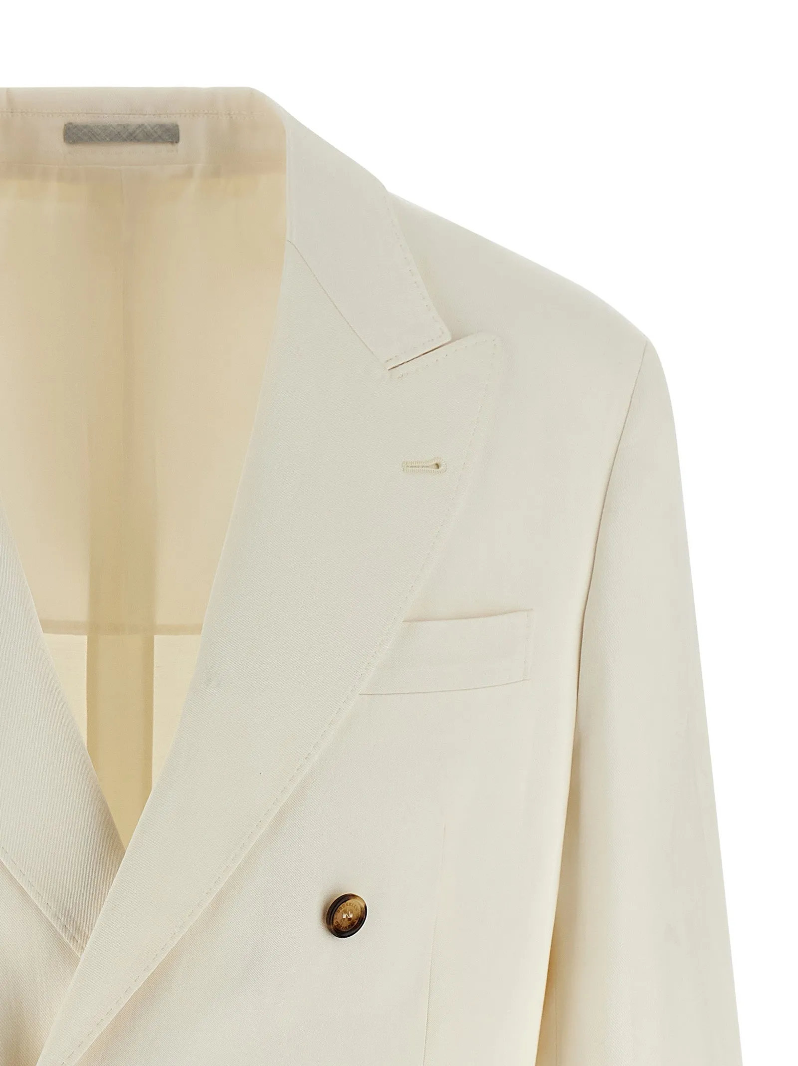 Linen Silk Blazer White sold by Wanan Luxury product image thumbnail 3