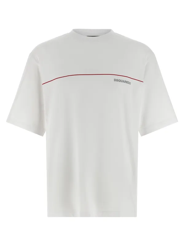Printed T-Shirt White made by DSQUARED2