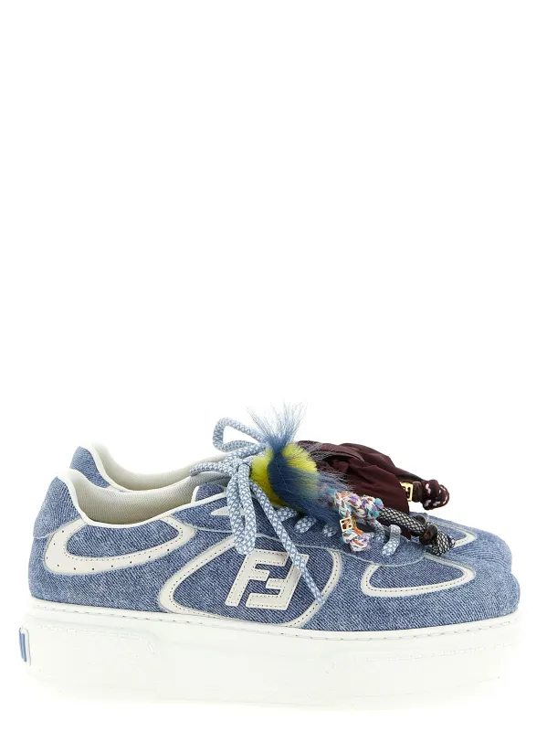 Fendi Match Sneakers Light Blue made by Fendi