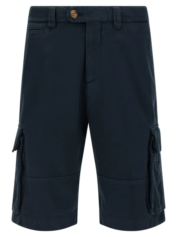 Cargo Bermuda Shorts Bermuda And Short Blue sold by Wanan Luxury