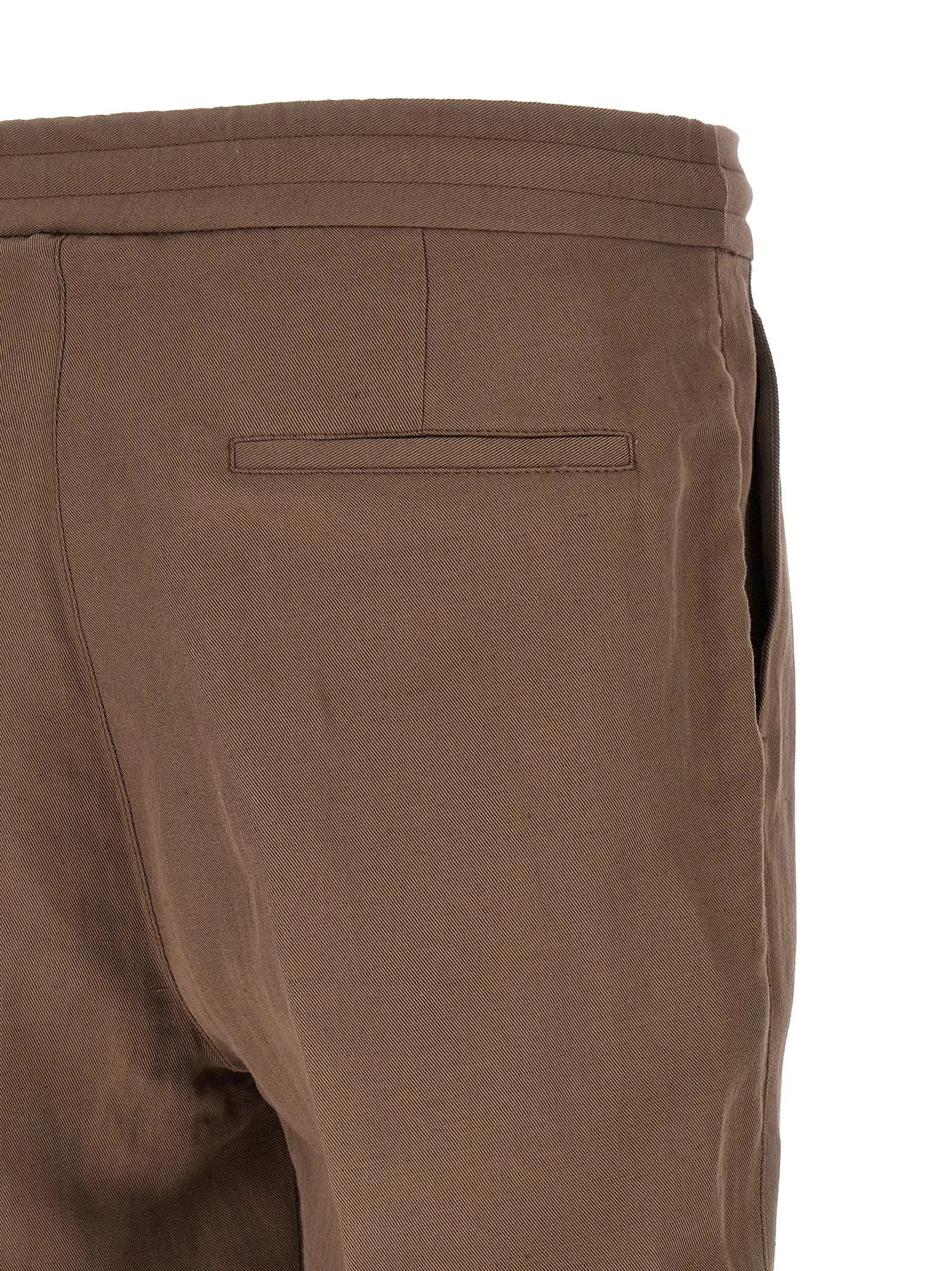 Linen Trousers Pants Brown sold by Wanan Luxury product image thumbnail 4
