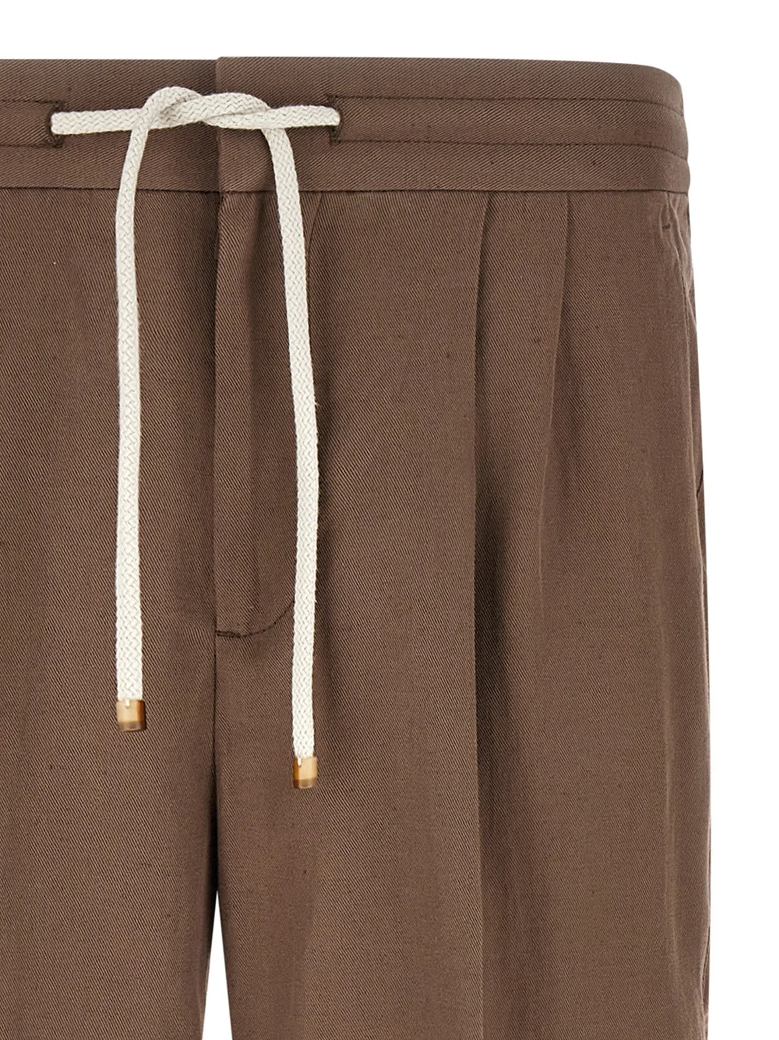 Linen Trousers Pants Brown sold by Wanan Luxury product image thumbnail 3