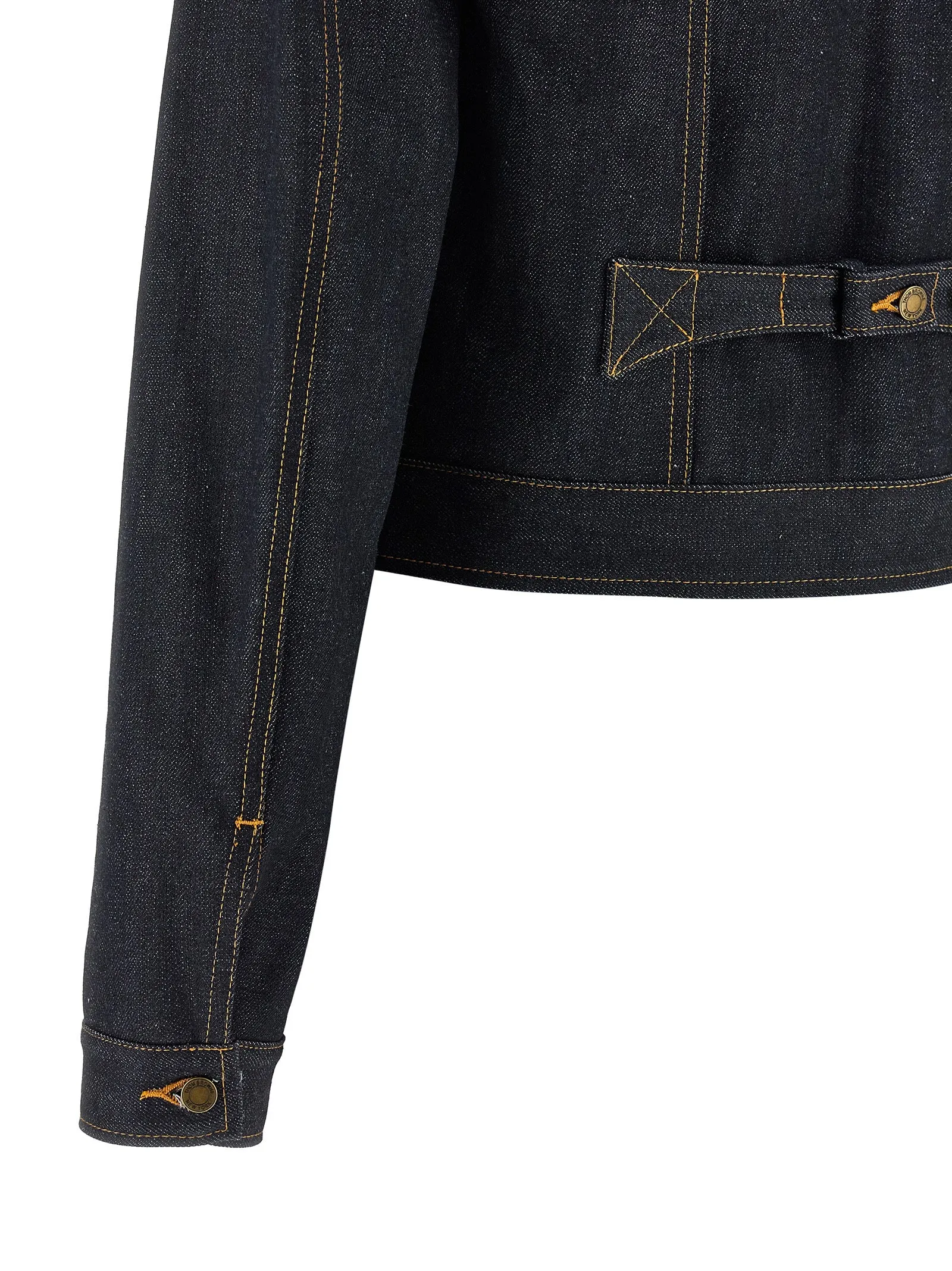 Japanese Selvedge Denim Jacket Puffer Jackets Blue sold by Wanan Luxury product image thumbnail 4