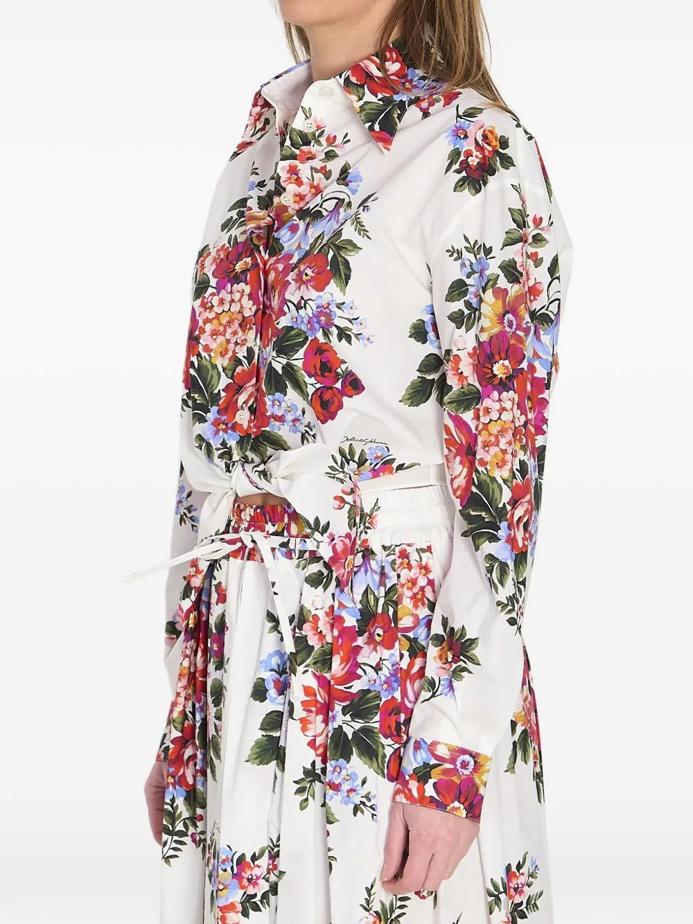 Flower Print Cotton Shirt sold by Wanan Luxury product image thumbnail 4