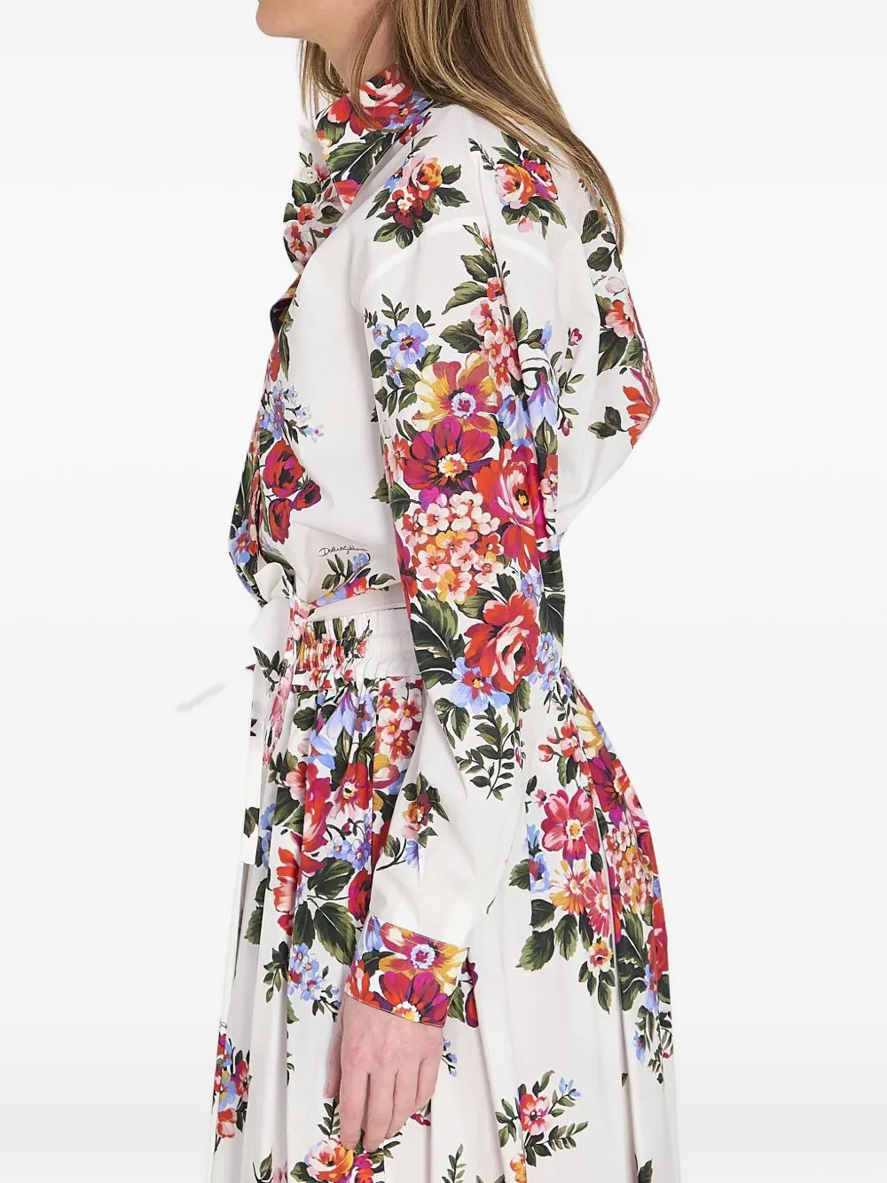 Flower Print Cotton Shirt sold by Wanan Luxury product image thumbnail 3