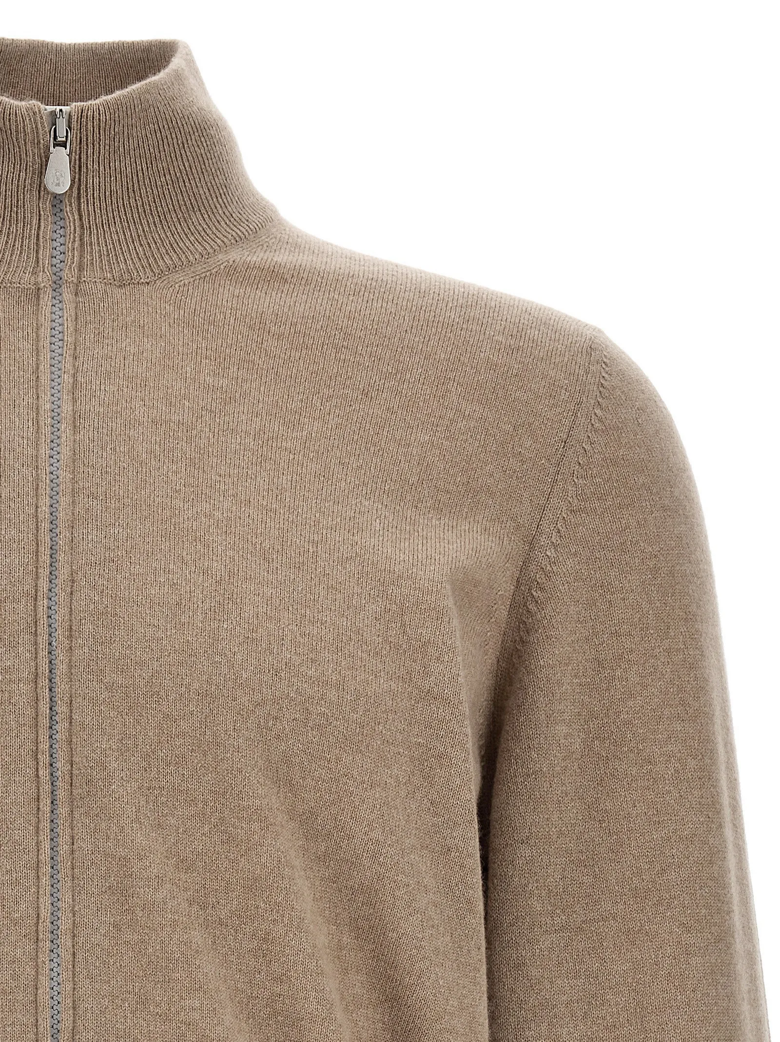 Zip Cardigan Sweaters And Cardigans Beige sold by Wanan Luxury product image thumbnail 3