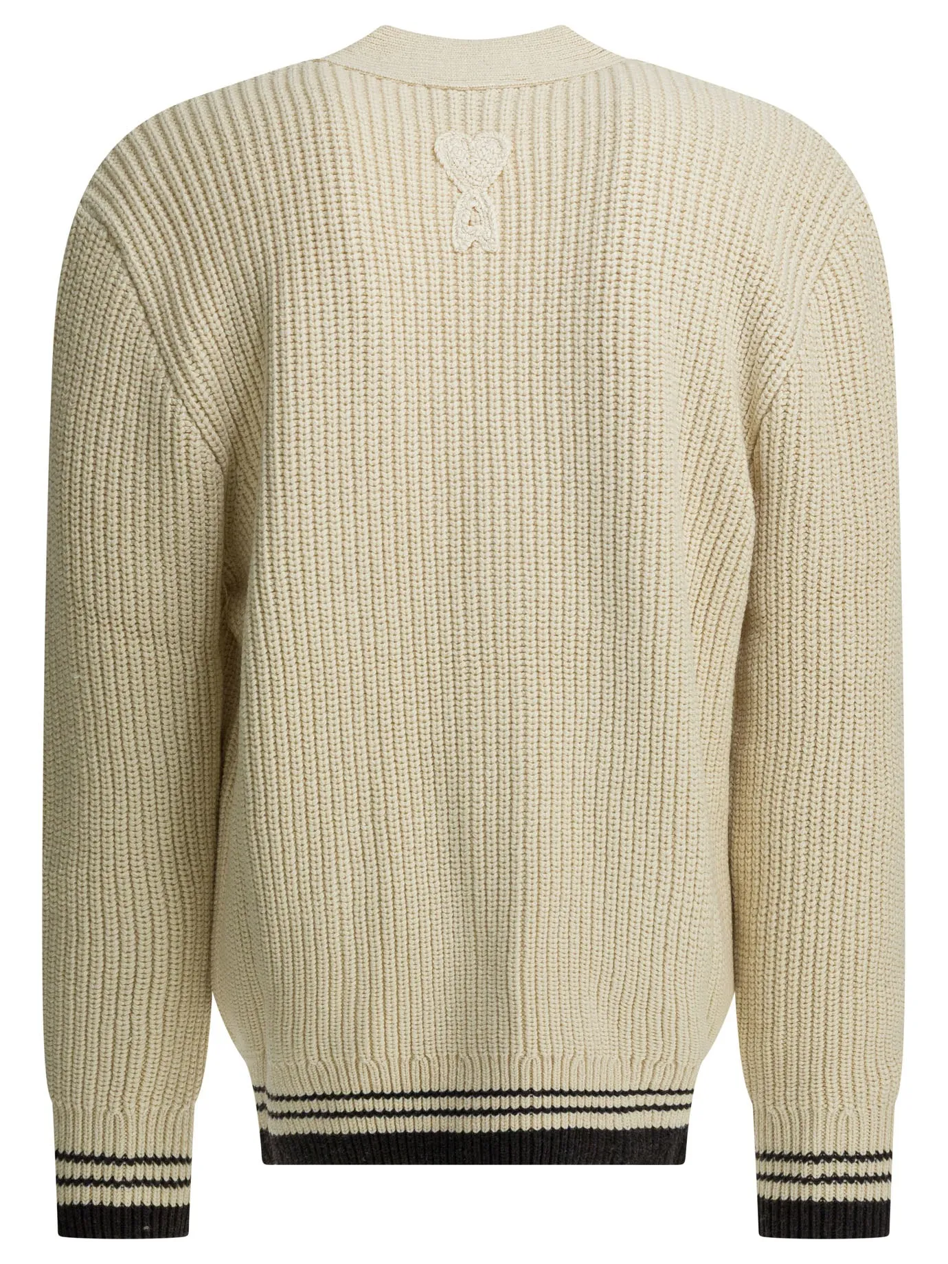 Wool Cardigan With Logo Knitwear White sold by Wanan Luxury product image thumbnail 2