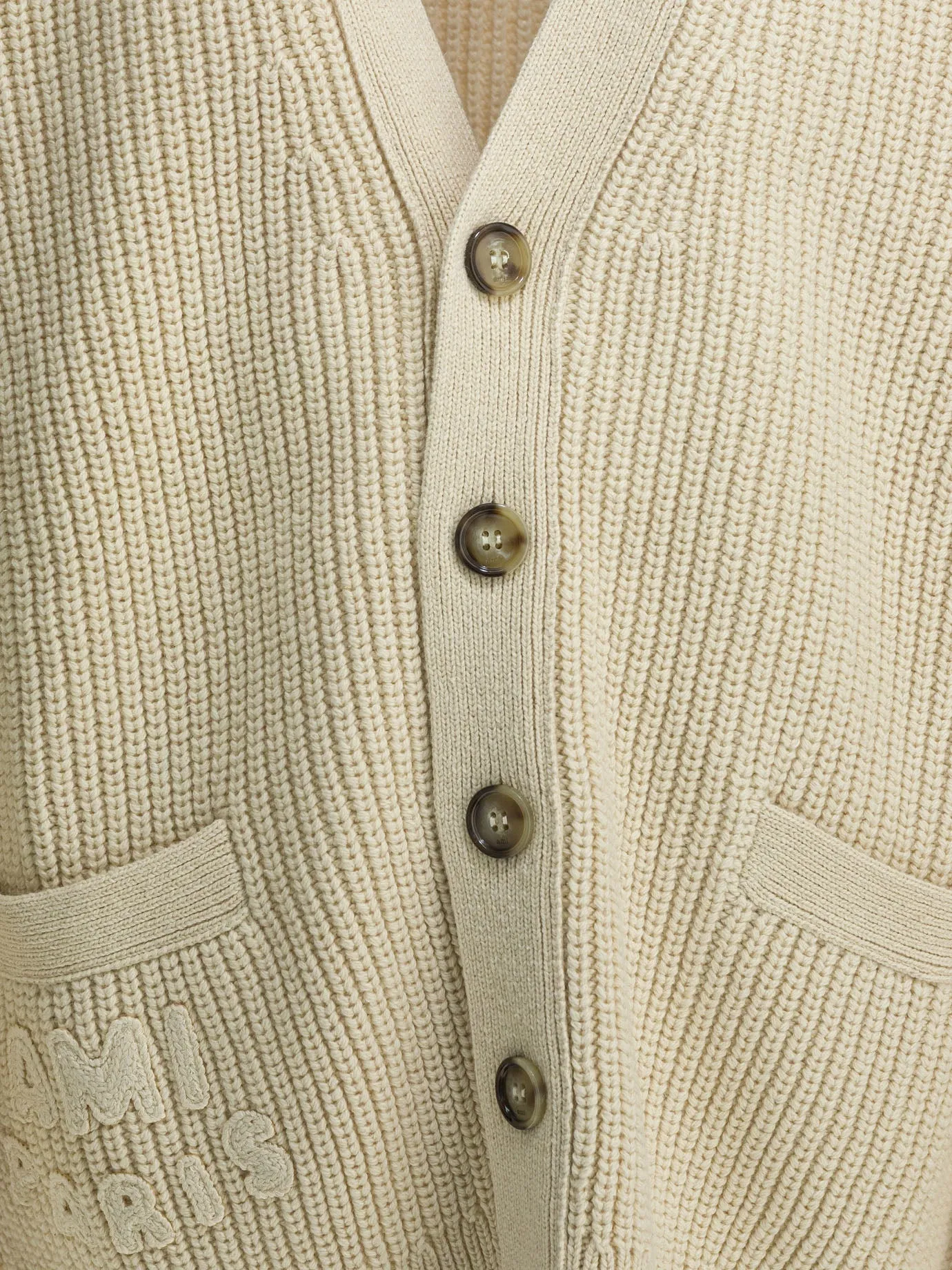 Wool Cardigan With Logo Knitwear White sold by Wanan Luxury product image thumbnail 3