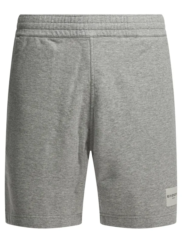 Sweatpants With Logo Shorts Grey made by Givenchy