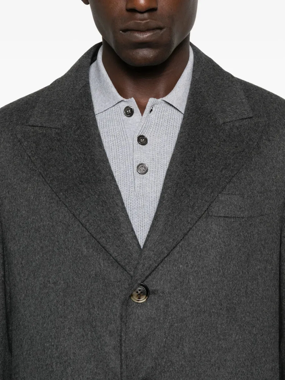 ^ Coat With Button Closure And Pocket sold by Wanan Luxury product image thumbnail 5