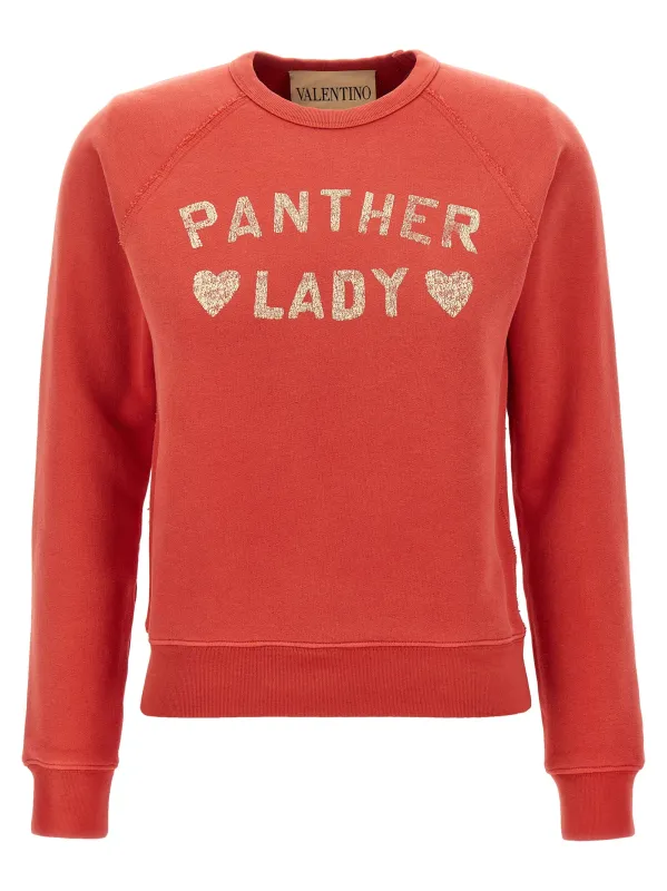 Panther Lady Sweatshirt Red sold by Wanan Luxury