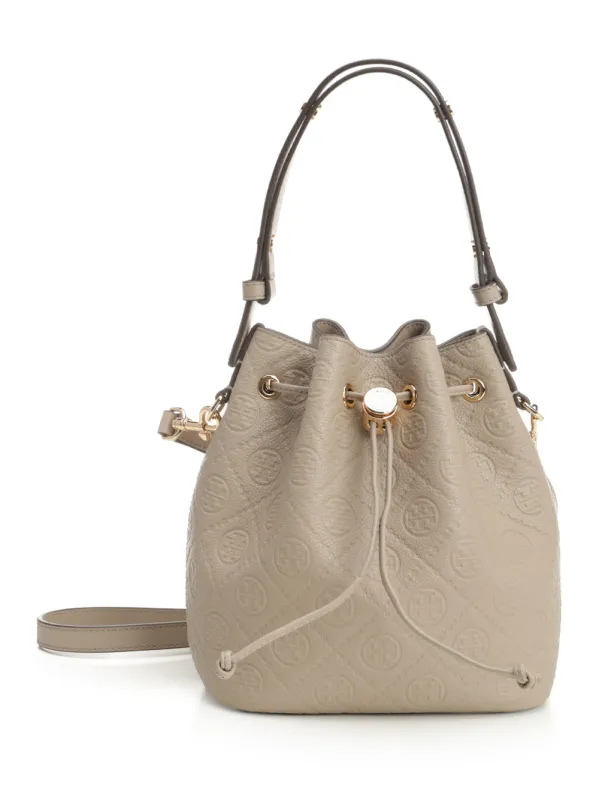 T Monogram Handbags Grey sold by Wanan Luxury