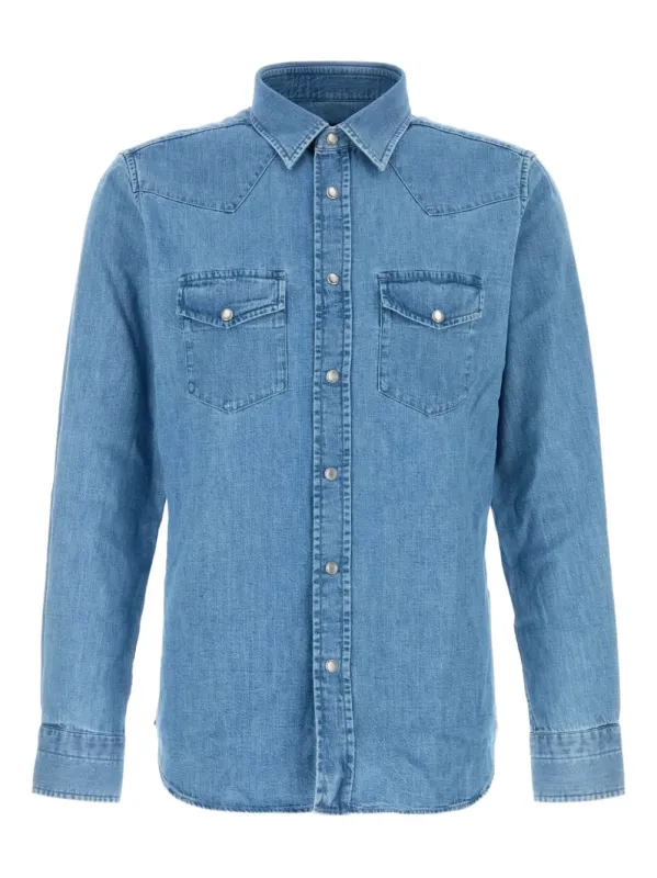 Slim-Fit Denim Shirt sold by Wanan Luxury