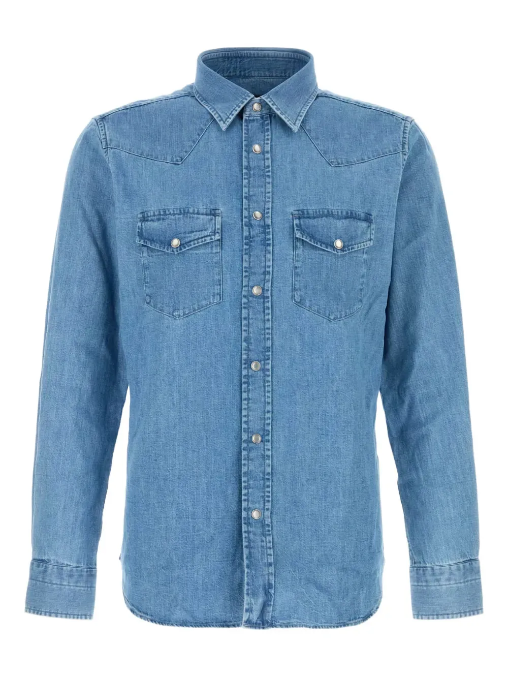 Slim-Fit Denim Shirt sold by Wanan Luxury