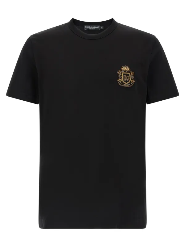 Heraldic Patch T-Shirt Black sold by Wanan Luxury