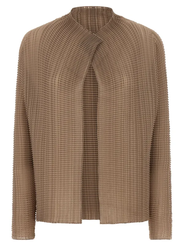 Wooly Pleats-66 Sweaters And Cardigans Beige made by Issey Miyake