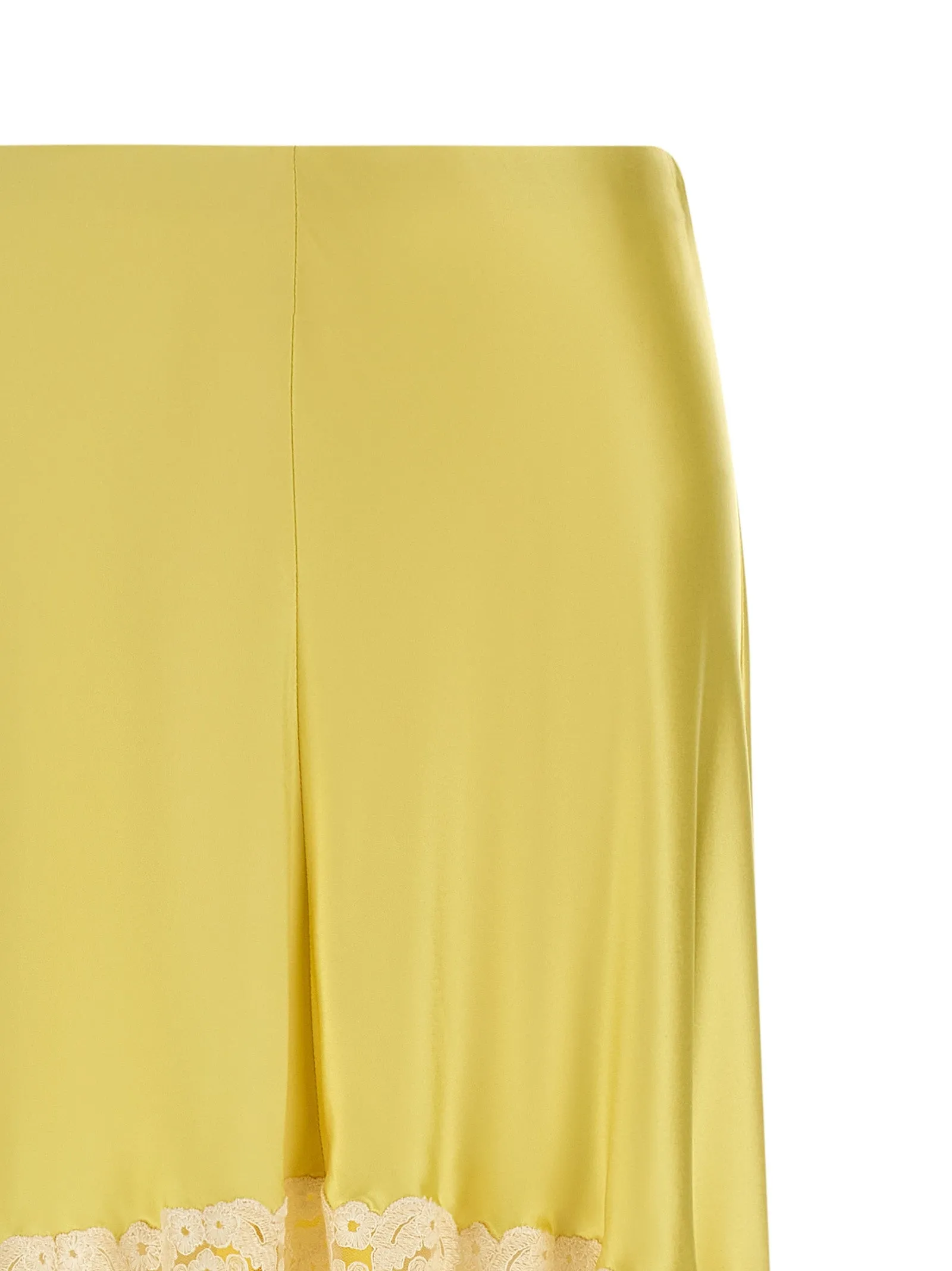 Lace Insert Skirt Skirts Yellow sold by Wanan Luxury product image thumbnail 3