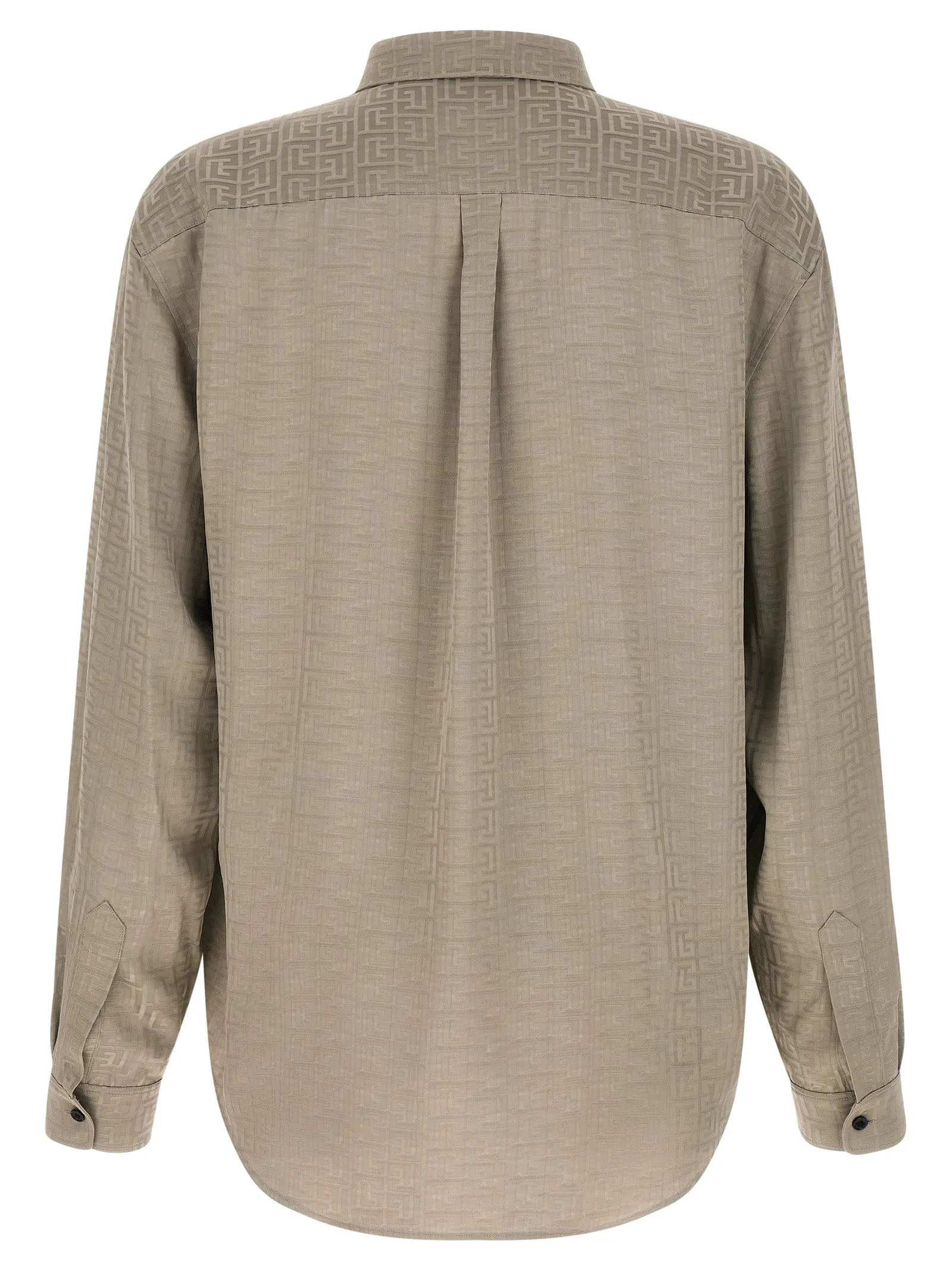 Jacquard Monogram Shirt Shirt And Blouse Gray sold by Wanan Luxury product image thumbnail 2