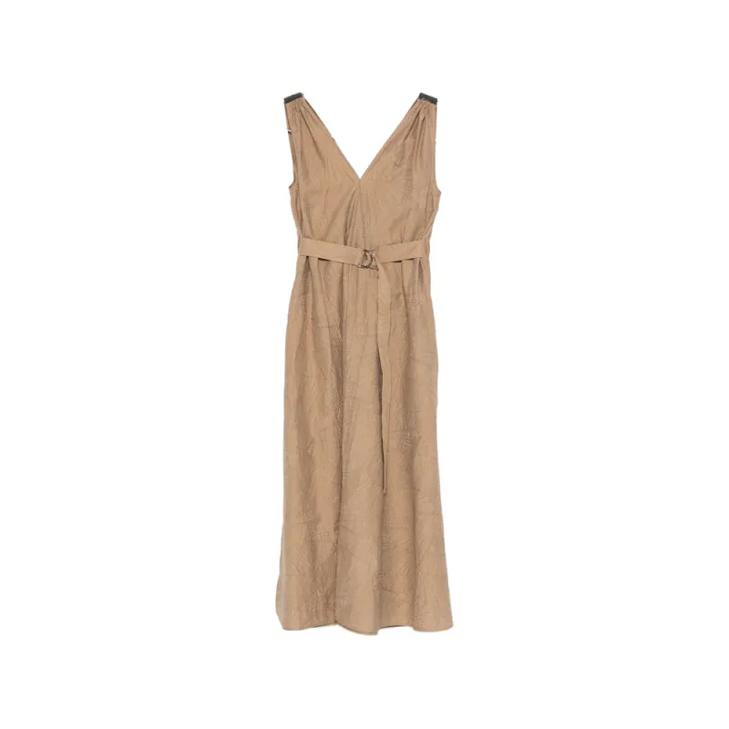 Dresses Brown made by Brunello Cucinelli