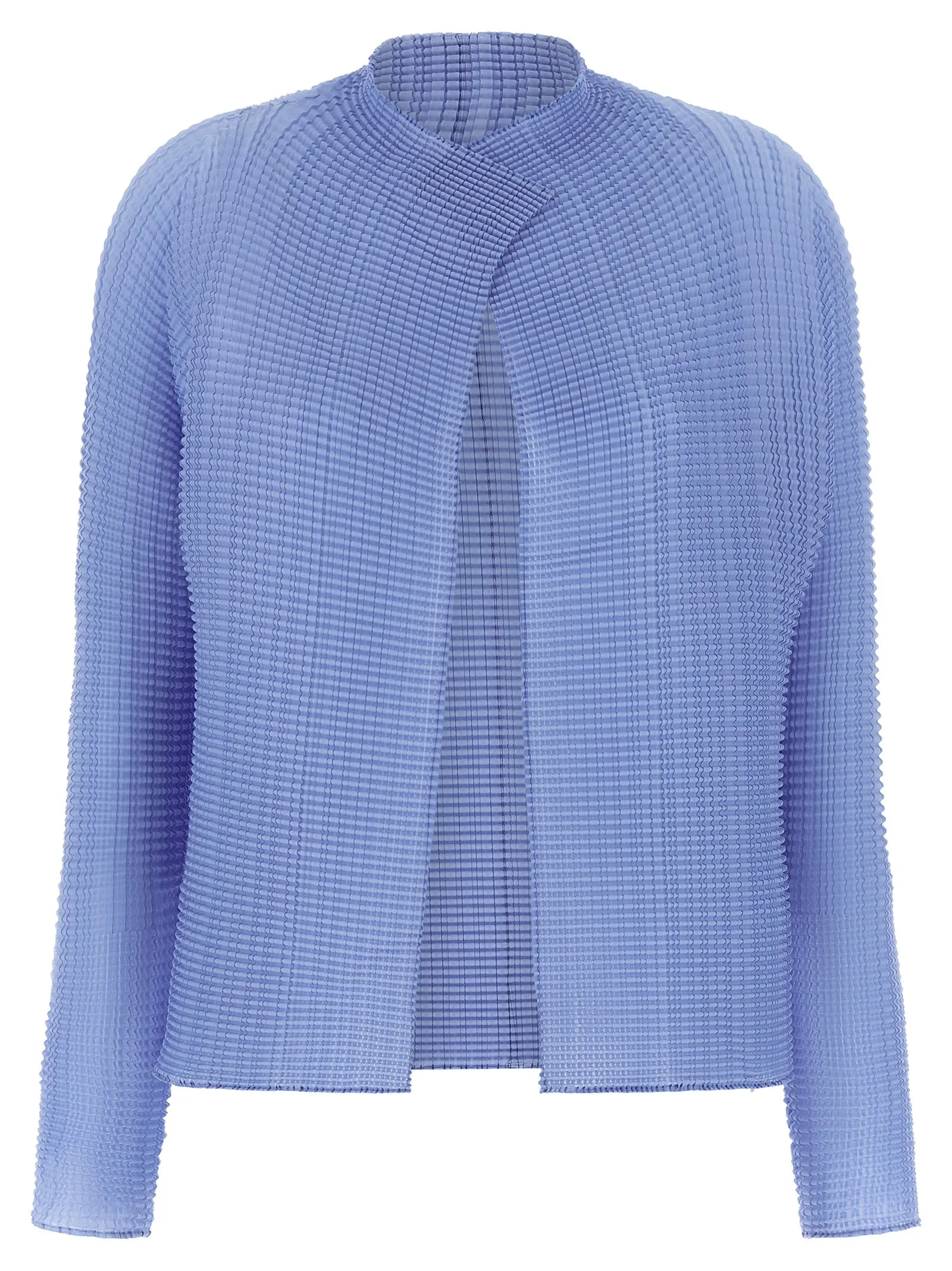Wooly Pleats-66 Sweaters And Cardigans Light Blue sold by Wanan Luxury